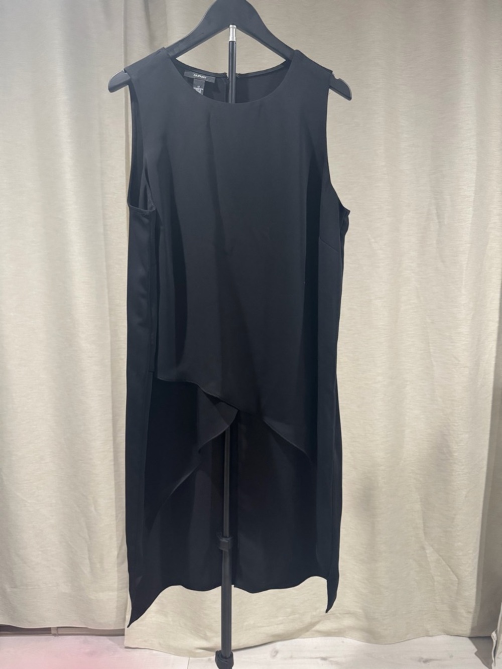 Alfani Black Sleeveless High-Low Asymmetric Dress